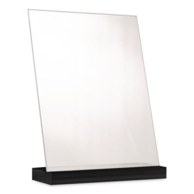 Global Printed Products Acrylic Sign Holder with Black Angled Base Acrylic Sign Holder with Black Angled Base, 8.5 x 11 Insert