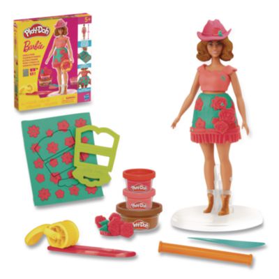 Hasbro Play-Doh Barbie Florals and Fringe Doll Set Play-Doh Barbie Florals and Fringe Doll Set