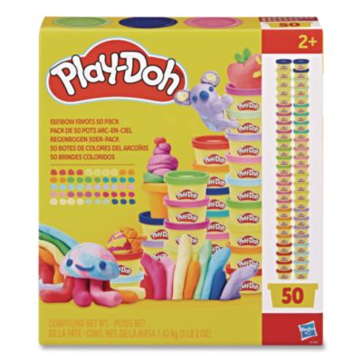 Hasbro Play-Doh 50 Pack Rainbow Party Favors Play-Doh 50 Pack Rainbow Party Favors, Assorted Colors, 1 oz
