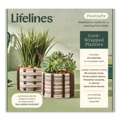 Lifelines® FloCrafts Cord-Wrapped Planters