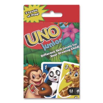 Mattel UNO Junior Card Game UNO Junior Card Game, Ages 3 and Up