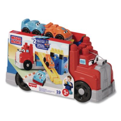 Mattel MEGA BLOKS® MEGA BLOKS Build and Race Rig, Ages 1 and Up, 19 Pieces