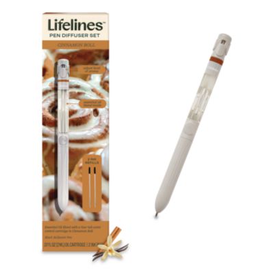 Lifelines® Essential Oil Blends Pen Diffuser, Cinnamon Roll Scent, White