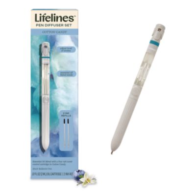 Lifelines® Essential Oil Blends Pen Diffuser, Cotton Candy Scent, White