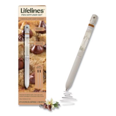 Lifelines® Essential Oil Blends Pen Diffuser, Chocolate Chip Cookie Scent, White