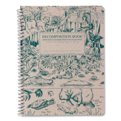 DECOMPOSITION® Spiral Composition Book, Medium/College Rule, Everglades, (80) 9.75 x 7.5 Sheets