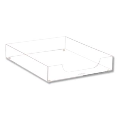 Mind Reader Acrylic Desk Tray Acrylic Desk Tray, 10.25" x 12.5" x 2", Clear