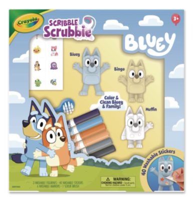 Crayola® Scribble Scrubbie Bluey Deluxe Playset, 50 Pieces