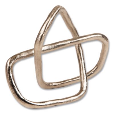 Mind Reader Geometric Infinity Sculpture Geometric Infinity Sculpture, 3 x 8 x 6.25, Gold