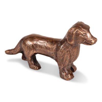 Mind Reader Dachshund Figurine Dachshund Figurine, 3 x 4 x 1.75, Antique Brass