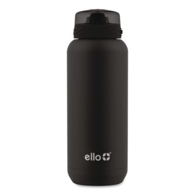 ello® Cooper Stainless Steel Vacuum Insulated Water Bottle, 32 oz, Black