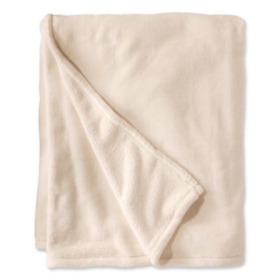 L.L.Bean® Wicked Plush Throw, 60 x 80, Antique White