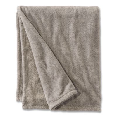 L.L.Bean® Wicked Plush Throw, 60 x 80, Charcoal Gray Heather