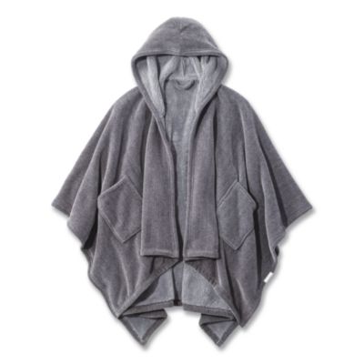 L.L.Bean® Cozy Chenille Wearable Throw, 58 x 60, Gray