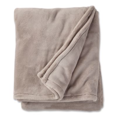 L.L.Bean® Wicked Plush Throw, 60 x 80, Woodsmoke