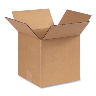 National Brand Shipping Boxes Shipping Boxes, Regular Slotted Container (RSC), 8" x 8" x 8", Kraft, 25/Bundle