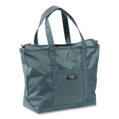 L.L.Bean® Large Nylon Everyday Lightweight Tote, 17" x 7.5" x 15", Soft Spruce