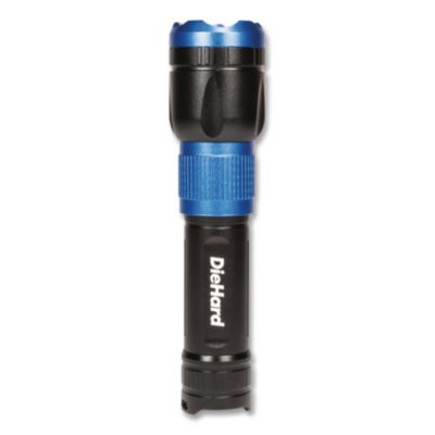 DORCY® DieHard USB-C Rechargeable Flashlight and Power Bank, Lithium Ion Rechargeable Battery (Included), Black/Blue
