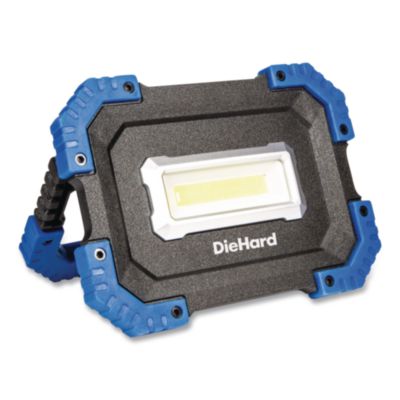 DORCY® DieHard Rechargeable Utility Work Light with Power Bank, Lithium Ion Rechargeable Battery (Included), Black/Blue