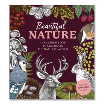 Quarto Beautiful Nature Coloring Book Beautiful Nature Coloring Book, All Ages, 128 Pages