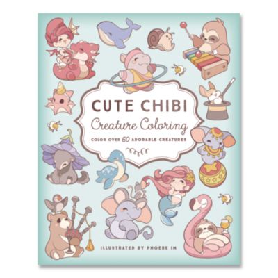 Quarto Cute Chibi Creature Coloring Book Cute Chibi Creature Coloring Book, All Ages, 128 Pages