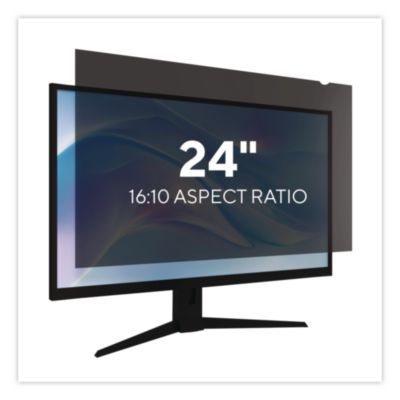 Staples TECH Anti-Glare Privacy Filter Anti-Glare Privacy Filter for 24" Widescreen Monitors, 16:10 Aspect Ratio