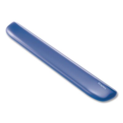 Staples TECH Gel Non-Skid Wrist Rest Gel Non-Skid Wrist Rest, 18.7 x 2.76, Blue Crystal