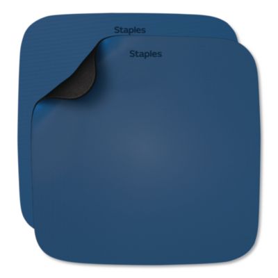 Staples TECH Non-Skid Mouse Pad Non-Skid Mouse Pad, Blue, 2/Pack