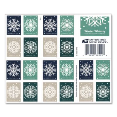 United States Postal Service 1 oz First-Class Forever Stamps 1 oz First-Class Forever Stamps, Winter Whimsy, 20/Pack