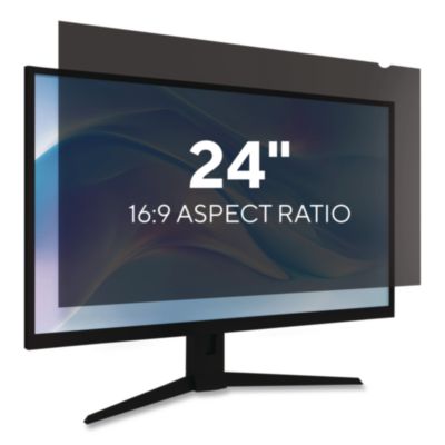 Staples TECH Anti-Glare Privacy Filter Anti-Glare Privacy Filter for 24" Widescreen Monitors, 16:9 Aspect Ratio