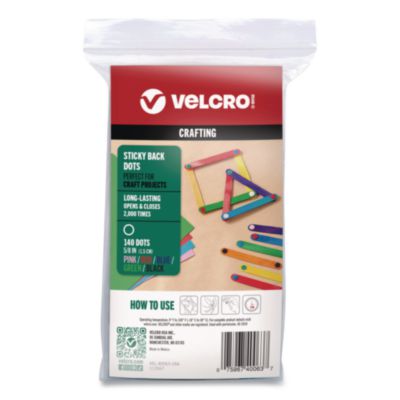 VELCRO® Crafting Sticky Back Dots, 0.62", Assorted, 140/Pack
