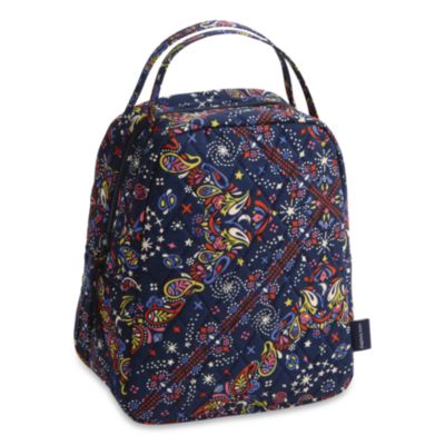 Vera Bradley® Insulated Lunch Bag, 7.25 x 4.25 x 9, Starry Paisley