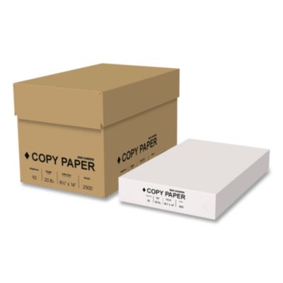 Staples® Copy Paper, 92 Bright, 20 lb Bond Weight, 8.5 x 14, White, 500 Sheets/Ream, 5 Reams/Carton