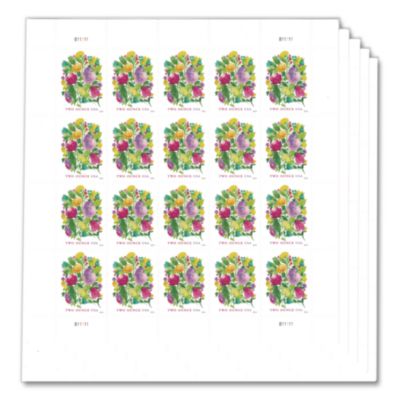 United States Postal Service 2 oz First-Class Forever Stamps 2 oz First-Class Forever Stamps, Wedding Blooms, 100/Pack