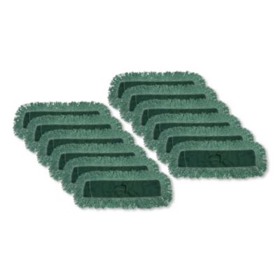 Microfiber Looped-End Dust Mop Heads 48 x 5 Green 12/Carton FGJ85700GR00