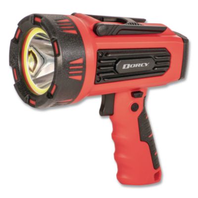 DORCY® Rechargeable Ultra HD Spotlight with Power Bank, Rechargeable Lithium Ion Battery (Included), Red