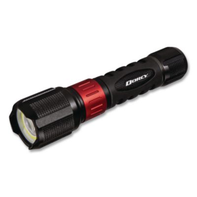 DORCY® Rechargeable Ultra HD Flashlight with Power Bank, Rechargeable Lithium Ion Battery (Included), Black