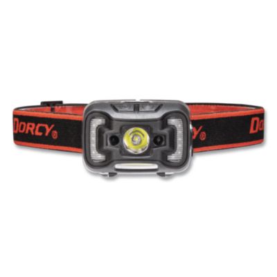 DORCY® Ultra HD Rechargeable Headlamp, Rechargeable Lithium Ion Battery (Included), Black