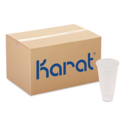 Karat® PolyPro (PP) Cups, Stadium Cup, 42 oz, Clear, 300/Carton