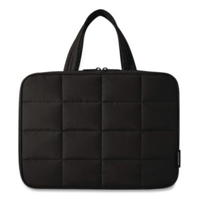 BAGSMART SpaceSaver Puffy Toiletry Bag SpaceSaver Puffy Toiletry Bag, 4.75 x 11 x 8, Black