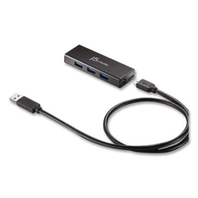 Sub 3.0 4-Port Mini Hub Black JUH340