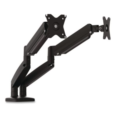 5create Ergonomic Dual Monitor Mount, Fully Adjustable Monitor Desk Stand for 2 Screens up to 32 inch, Integrated Cable Management, Comes with Clamp and Grommet Mount Options