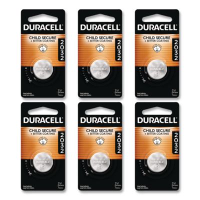 Lithium Coin Batteries With Bitterant 2032 6/Box DL2032BPK