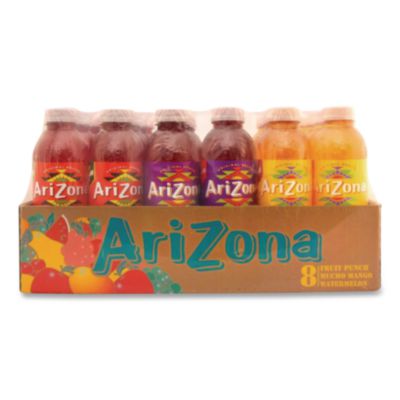 Arizona® Juice Variety Pack, Fruit Punch/Mucho Mango/Watermelon, 20 oz Bottle, 24/Carton