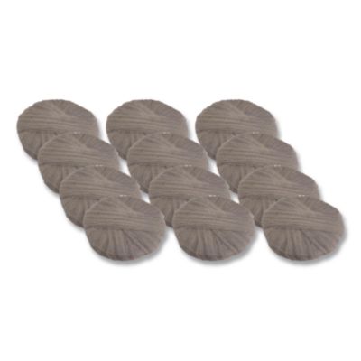 GMT Radial Steel Wool Floor Pads Radial Steel Wool Pads, Grade 3 (Standard): Cleaning and Polishing, 20" Diameter, Gray, 12/Carton