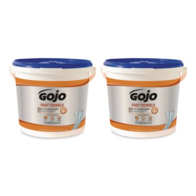 GoJo+Fast+Towels+Hand+Cleaning+Cloth+Towels+9+x+10+Blue+225%2fBucket+629902