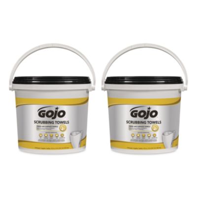 GOJO+Scrubbing+Towels+Hand+Cleaning+Orange+Scent+2+Buckets+639802