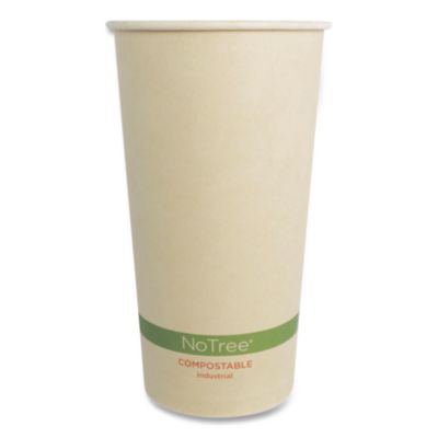 World Centric® NoTree Paper Hot Cups, 20 oz, Natural, 1,000/Carton