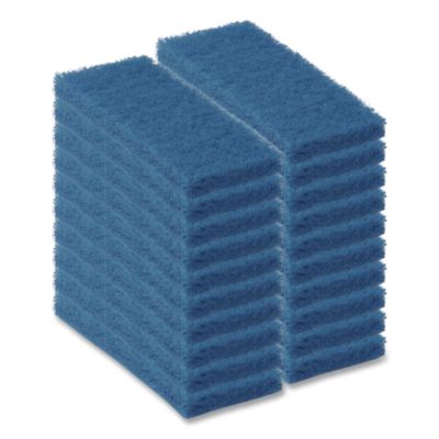Americo® Octopus 102 Medium Duty Cleaning Pad, 5" x 9", Blue, 20/Carton