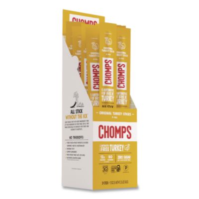 Chomps Original Turkey Meat Stick Original Turkey Meat Stick, 1.15 oz Stick, 24/Box